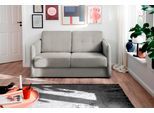 Schlafsofa HOME AFFAIRE "Milano", grau, B:147cm H:89cm T:87cm, 100% Polyester, Sofas, Schlafsofa, zwei einzeln ausziehbare Liegefunktionen