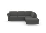 Ecksofa SIT & MORE "Visby L-Form", grau, B:248cm H:87cm T:213cm, Sofas, Ecksofa, Wahlweise mit Bettfunktion und Stauraum, frei im Raum stellbar