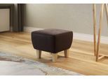 Polsterhocker HOME AFFAIRE "Viva", braun, B:56cm H:46cm T:56cm, 100% Polyester, Hocker, Polsterhocker, mit Buchefüßen