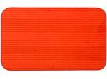 Badematte GÖZZE "Berlin", orange, H:7mm, Polyester, Badematten, Badematte, Badteppich, Uni Farben, Cord Optik, waschbar