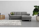 Ecksofa SIT & MORE "Maggiore L-Form", grau, B:258cm T:173cm, 98% Polyester, 2% Polyamid, Sofas, Ecksofa, wahlweise mit Kopfteilverstellung, Bettfunktion und Bettkasten