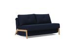 Schlafsofa INNOVATION LIVING ™ "Cubed Klappsofa, hochwertige Schlaffunktion, Design und extra Komfort", blau, B:148cm H:79cm T:98cm, Sofas, Schlafsofa, Frontauszug, sehr platzsparend, abgewinkelt Sitzen, waagerecht liegen