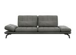 3-Sitzer FLEXLUX "Tropea Funktionssofa, Designsofa, Relaxfunktion, TV-Couch", grün (olive grün), B:252cm H:90cm T:145cm, Sofas, 3-Sitzer, mit Armteilverstellung sowie Sitztiefenverstellung, Breite 252 cm