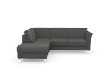 Ecksofa SIT & MORE "Visby L-Form", grau, B:248cm H:87cm T:213cm, Sofas, Ecksofa, Wahlweise mit Bettfunktion und Stauraum, frei im Raum stellbar