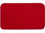 Badematte GÖZZE "Berlin", rot (bordeaux), H:7mm, Polyester, Badematten, Badematte, Badteppich, Uni Farben, Cord Optik, waschbar