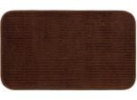 Badematte GÖZZE "Berlin", braun (schoko), H:7mm, Polyester, Badematten, Badematte, Badteppich, Uni Farben, Cord Optik, waschbar