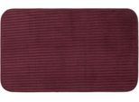 Badematte GÖZZE "Berlin", lila (brombeer), H:7mm, Polyester, Badematten, Badematte, Badteppich, Uni Farben, Cord Optik, waschbar
