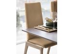 Polsterstuhl STRESSLESS "Laurel", braun (taupe paloma, eiche gekalkt), B:57cm H:105cm T:60cm, Leder PALOMA: PALOMA ist ein durchgefärbtes Semianilin-Möbelleder mit natürlicher Narbung., Stühle, Polsterstuhl, High Back, Größe L, mit abgerundeten Beinen in Eiche gekalkt