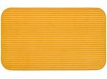Badematte GÖZZE "Berlin", gelb (mais), H:7mm, Polyester, Badematten, Badematte, Badteppich, Uni Farben, Cord Optik, waschbar
