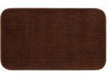 Badematte GÖZZE "Berlin", braun (schoko), H:7mm, Polyester, Badematten, Badematte, Badteppich, Uni Farben, Cord Optik, waschbar