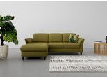 Ecksofa SIT & MORE "Maggiore L-Form", grün (olive), B:258cm T:173cm, 98% Polyester, 2% Polyamid, Sofas, Ecksofa, wahlweise mit Kopfteilverstellung, Bettfunktion und Bettkasten