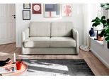 Schlafsofa HOME AFFAIRE "Milano", grau (taupe), B:147cm H:89cm T:87cm, 100% Polyester, Sofas, Schlafsofa, zwei einzeln ausziehbare Liegefunktionen