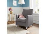 Sessel SIT & MORE "Daytona", grau (steel), B:70cm H:95cm T:76cm, Struktur (100% Polyester);Luxus-Microfaser ALTARA NUBUCK (100% Polyester);Luxus-Microfaser weich (98% Polyester, 2% Polyamid), Sessel, Sessel