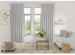 Vorhang OTTO HOME "Parry" Gr. 5, silber (silberfarben), B:140cm H:265cm, Polyester, Recyceltes Material, Gardinen, Vorhang, 2-er Set, blickdicht, monochrom, basic, einfarbig, Bestseller, Topseller
