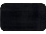 Badematte GÖZZE "Berlin", schwarz, H:7mm, Polyester, Badematten, Badematte, Badteppich, Uni Farben, Cord Optik, waschbar