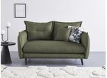 2-Sitzer HOME AFFAIRE "Lazio", grün, B:162cm H:94cm T:110cm, Sofas, 2-Sitzer, inklusive 1 Stk. Wende- und 1 Stk. Zierkissen
