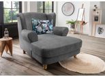 Loveseat HOME AFFAIRE "Tassilo", schwarz (asche), B:121cm H:107cm T:147cm, 100% Polyester, Sessel, Loveseat