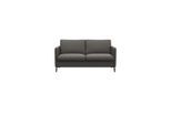 2-Sitzer FLEXLUX "Fiore", grau (warm mineral), B:149cm H:85cm T:92cm, 100% Echteder, Sofas, 2-Sitzer, schmale Armlehnen, Kaltschaum, Füße Alu+ Eiche