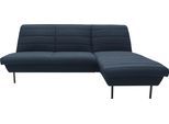 Ecksofa "LOOKS IX L-Form", blau (dunkelblau), B:214cm H:92cm T:168cm, 100% Polyester, LOOKS BY WOLFGANG JOOP, Sofas, Ecksofa, Quersteppung, ohne Armlehnen