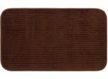Badematte GÖZZE "Berlin", braun (schoko), H:7mm, Polyester, Badematten, Badematte, Badteppich, Uni Farben, Cord Optik, waschbar