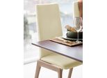 Polsterstuhl STRESSLESS "Laurel", beige (vanilla paloma, walnuss), B:57cm H:105cm T:60cm, Leder PALOMA: PALOMA ist ein durchgefärbtes Semianilin-Möbelleder mit natürlicher Narbung., Stühle, Polsterstuhl, High Back, Größe M, mit abgerundeten Beinen in Walnuss