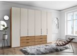 Kleiderschrank WIEMANN "Monaco", braun (bianco, eiche, nachbildung), B:295,3cm H:236cm T:58cm, Holzwerkstoff, Schränke, Kleiderschrank, hochwertige Beschläge