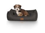 Knuffelwuff Hundebett Dreamline aus Velours schwarz S