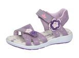 Sandale LICO "Sandale Cassandra V", Mädchen, Gr. 31, lila, Leder, Schuhe Sandale