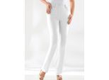 Stretch-Jeans LADY, Damen, Gr. 24, Kurzgrößen, weiß, 98% Baumwolle, 2% Elasthan, unifarben, lang, Jeans