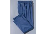 Homewearpants CLASSIC, Herren, Gr. 24, Unterbauchgrößen, blau (jeansblau), 100% Baumwolle, unifarben, lang, Hosen
