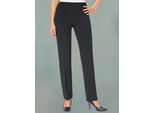 Bügelfaltenhose CLASSIC BASICS, Damen, Gr. 24, Kurzgrößen, schwarz, 100% Polyester, unifarben, lang, Hosen