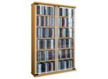 Mid.you Cd-Regal, Buche, Glas, Holzwerkstoff, 10 Fächer, 60x92x18 cm, Wohnzimmer, Regale, CD & DVD-Regale