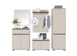 Xora Garderobe, Anthrazit, Kaschmir, Holzwerkstoff, 220x195x38 cm, Garderobe, Garderoben-Set & Garderoben-Serien, Garderoben-Sets