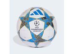Fußball ADIDAS PERFORMANCE "UCL LEAGUE 25/26 GRUPPENPHASE" Gr. 5, weiß (weiß, dunkelblau, pantone, gold metallic), Bälle, 5, 0,4 g, Gummi, Champions League, B:22,3cm H:17,3cm T:22cm
