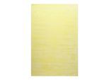 Teppich HOMIE LIVING "Pisa", gelb, B:130cm H:25mm L:190cm, Polyester, Teppiche, Teppich, Hochflor, Microfaser, uni, weich, Shaggy, Wohnzimmer, Schlafzimmer