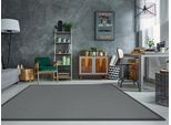 Teppich DEKOWE "Naturana Panama", grau (anthrazit), B:200cm H:8mm L:290cm, Kunstfaser, Teppiche, Teppich, Flachgewebe, meliert, Sisal-Optik, mit Bordüre, Wohnzimmer