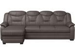 Ecksofa COTTA "Marcus L-Form", braun (mud), B:262cm H:99cm T:162cm, 64% Polyurethan, 25% Polyester, 11% Baumwolle, Sofas, Ecksofa, wahlweise mit Bettfunktion