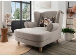 Loveseat HOME AFFAIRE "Tassilo", grau (taupe), B:121cm H:107cm T:147cm, 100% Polyester, Sessel