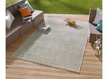 Teppich HANSE HOME "Raute", grau, B:240cm H:8mm L:340cm, Kunstfaser, Teppiche, Teppich, In-& Outdoor, Wetterfest, Balkon, Läufer, Wohnzimmer, Terrasse, Raute