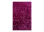 Teppich HOMIE LIVING "Pisa", lila (violett pink), B:200cm H:25mm L:290cm, Polyester, Teppiche, Teppich, Hochflor, Microfaser, uni, weich, Shaggy, Wohnzimmer, Schlafzimmer