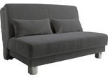 Schlafsofa HOME AFFAIRE "Gina", grau (anthrazit), B:140cm H:86cm T:195cm, Sofas, Schlafsofa, mit einem Handgriff vom Sofa zum Bett