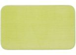 Badematte GÖZZE "Berlin", grün (limette), H:7mm, Polyester, Badematten, Badematte, Badteppich, Uni Farben, Cord Optik, waschbar