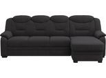 Ecksofa COTTA "Marcus L-Form", schwarz, B:257cm H:99cm T:162cm, 100% Polyester, Sofas, Ecksofa, wahlweise mit Bettfunktion