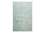 Teppich HOMIE LIVING "Sienna", grün, B:70cm H:20mm L:140cm, Polyester, Teppiche, Teppich, Hochflor, Microfaser, uni, weich & kuschelig, Wohnzimmer, Schlafzimmer