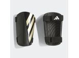 Fußball Schienbeinschoner ADIDAS PERFORMANCE "TIRO SG TRN", Gr. L, schwarz-weiß (schwarz, gold metallic, weiß), Protektoren
