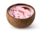 Tropicandle Plum, Rose & Patchouli geurkaars met een houten lont 350 ml
