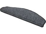 Stufenmatte ANDIAMO "Bob, Made in Poland" Gr. 21, grau (anthrazit), B:65cm H:4,5mm L:28cm, Kunstfaser, Teppiche, melierte Schlinge, selbstklebend, Set mit 2 Stück oder 15 Stück