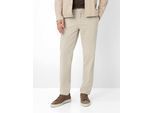 Chinohose BRAX "Style EVEREST", Herren, Gr. 24, Normalgrößen, beige, Web, 78% Baumwolle, 18% Lyocell, 4% Elasthan, Hosen Chinohose