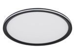 GLOBO LIGHTING Deckenleuchte "BELISSA", schwarz (schwarz matt), Ø 40cm, 1 Stk., Leuchten, Runde Deckenlampe, mehrere Schalt- Leuchtkombinationen, Deckenleuchte