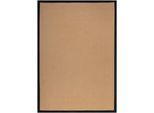 Teppich FLAIR RUGS "Kira mit Fischgrätmuster, aus Jute", schwarz, B:160cm H:3mm L:230cm, Jute, Kunstfaser, Teppiche, Teppich
